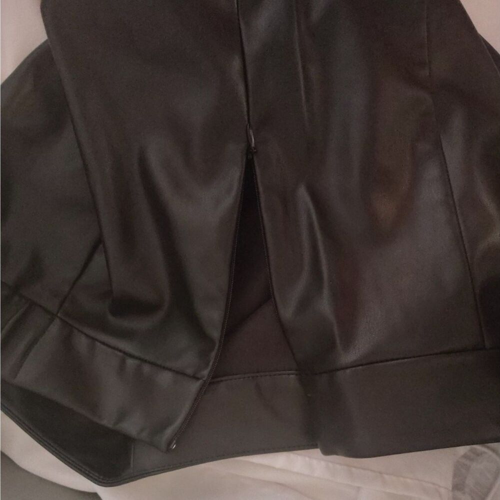NWT The Drop Womens Aiden Vegan Leather A-line Mini Skirt Size XL Punk Rock Goth - Picture 7 of 7